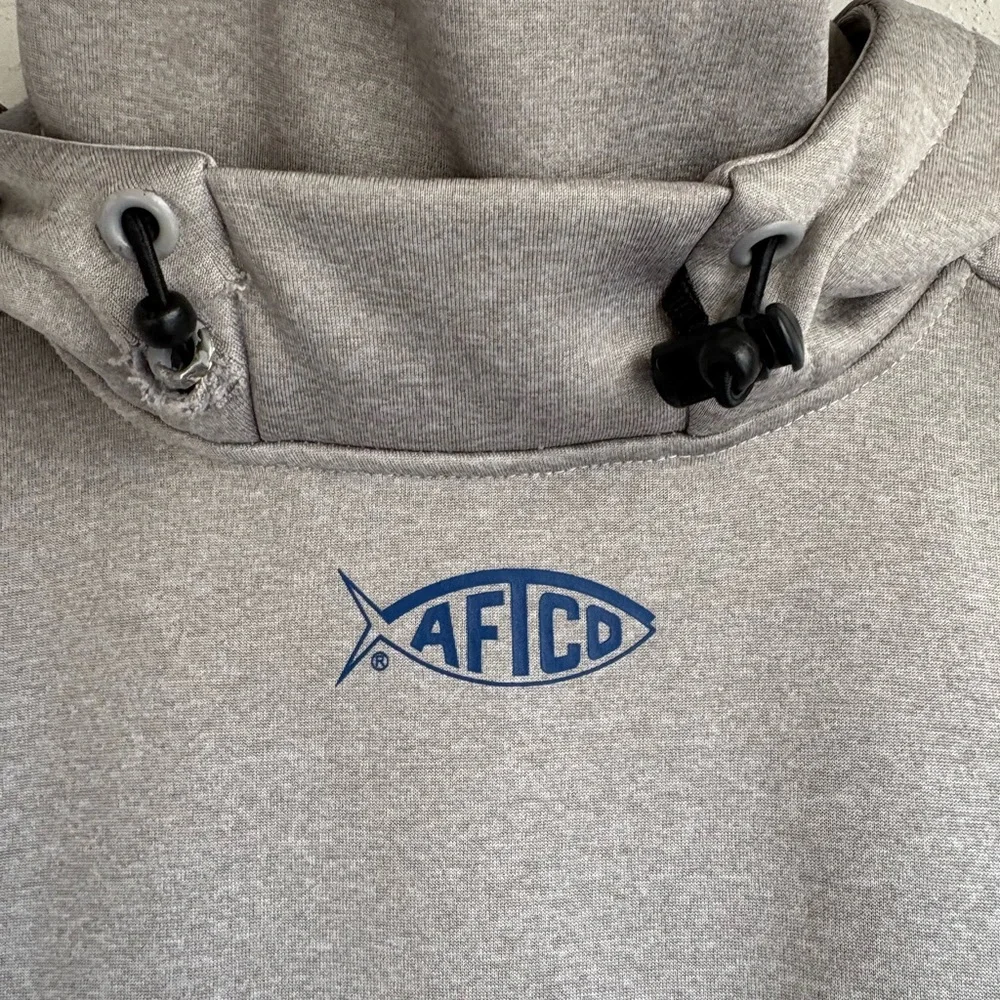 AFTCO Light Gray Pullover Hoodie - Picture 7 of 7